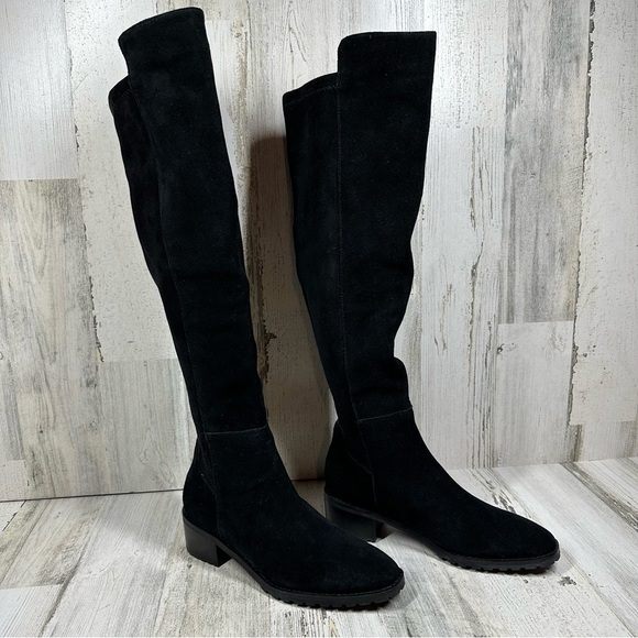 NEW Blondo Sierra Black Suede Leather Waterproof Over the Knee Boots #1295 - Picture 7 of 13
